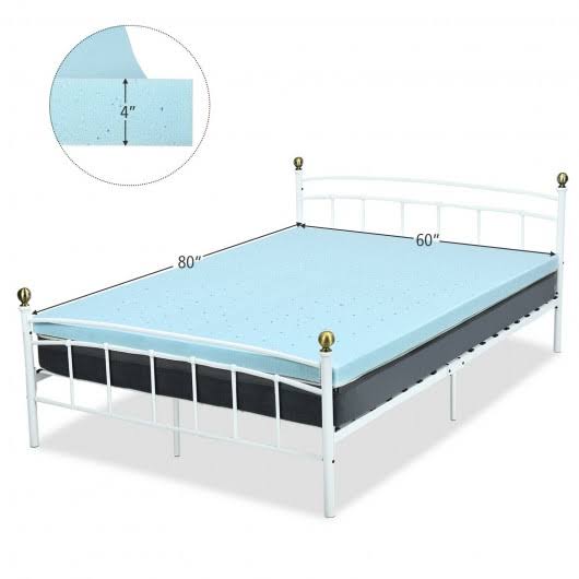 Queen Size Gel Memory Foam Mattress Topper S4824