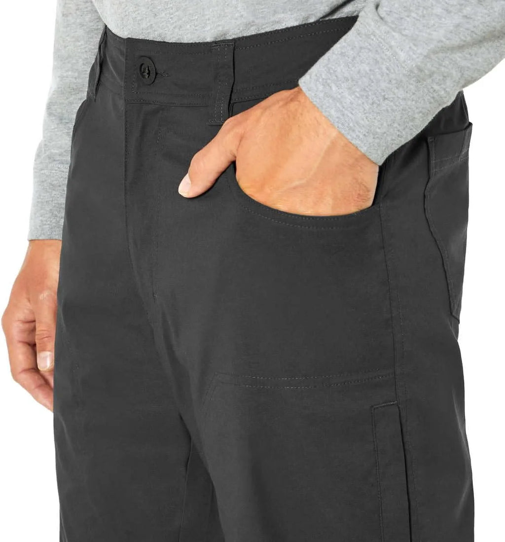 Men’s Fleece Lined Stretch Fabric Pant (Black,38x34) S257295