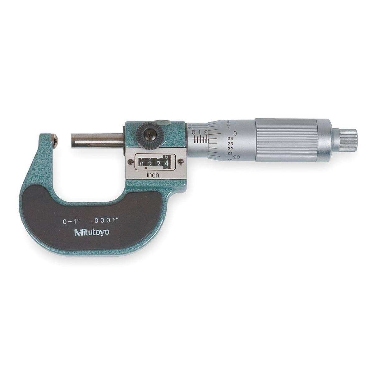 Spherical Micrometer, Flat, 0-1x22 S244