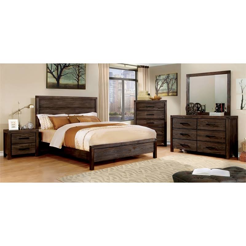 Rustic Brown 5 Drawer Chest K5075