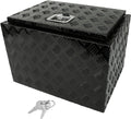 Truck Bed Tool Box with Lock Latch, 24 X 17 X 18 Inch Aluminum Black P447004
