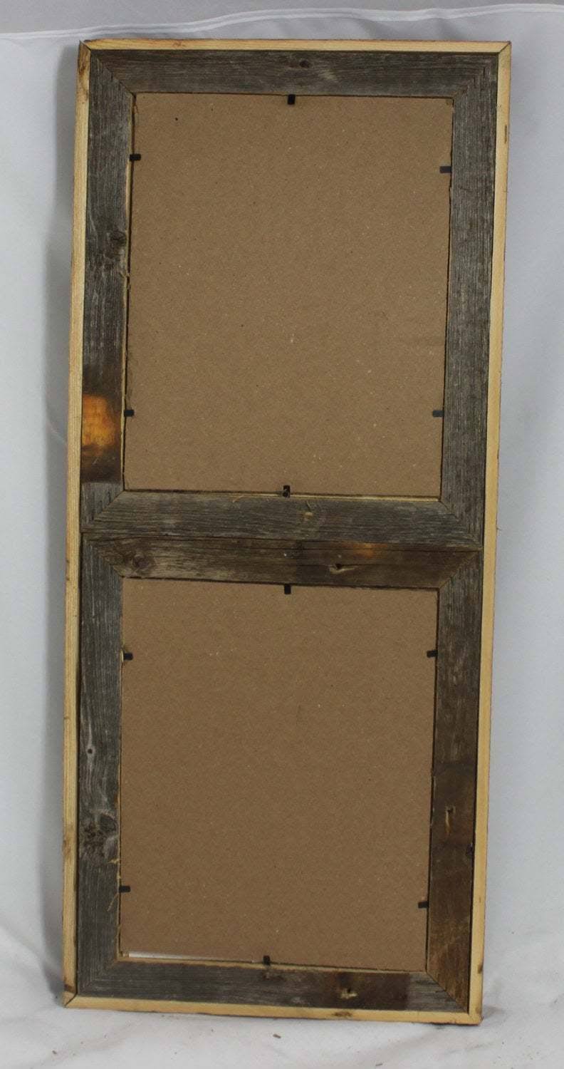 8x10 Rustic Reclaimed Wood Vertical Double Opening Frame U870