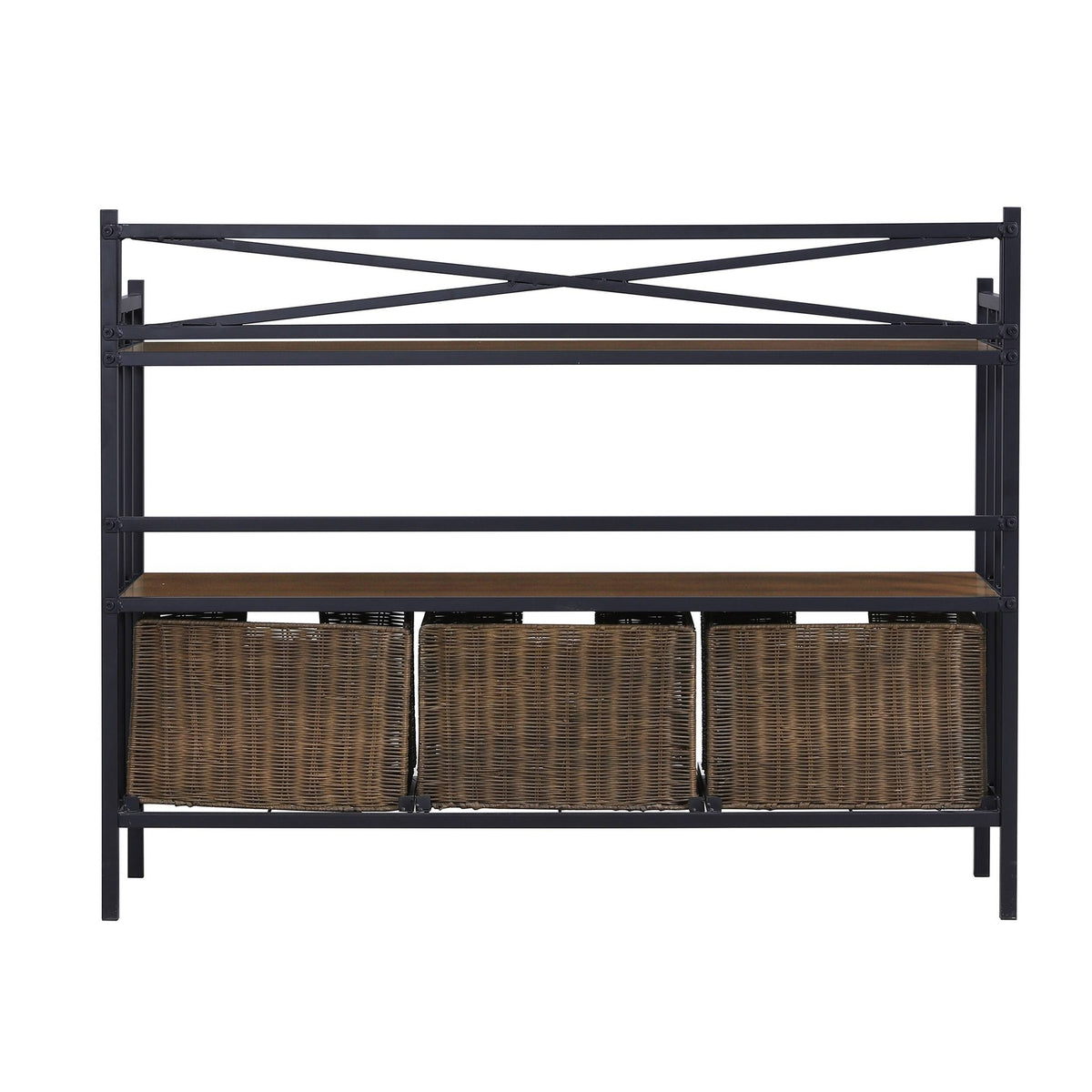 Rustic Brown Bakers Rack P632007