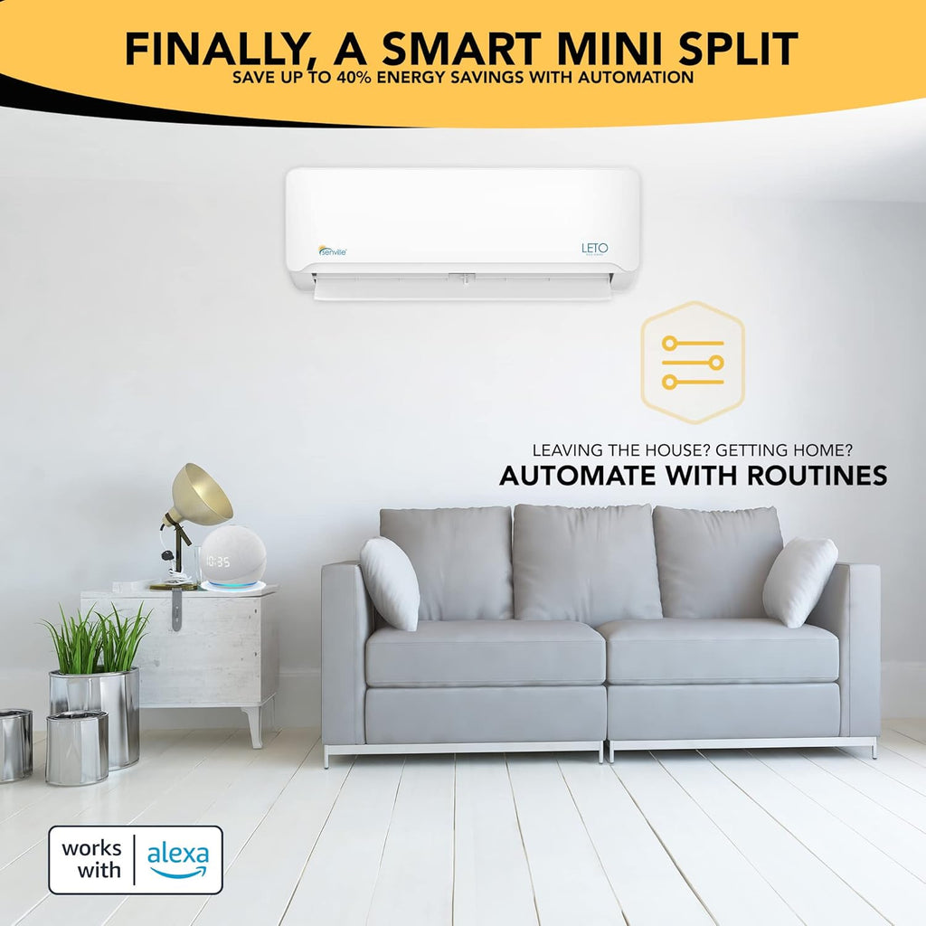9000 BTU 208/230V Mini Split Air Conditioner Heat Pump N19517