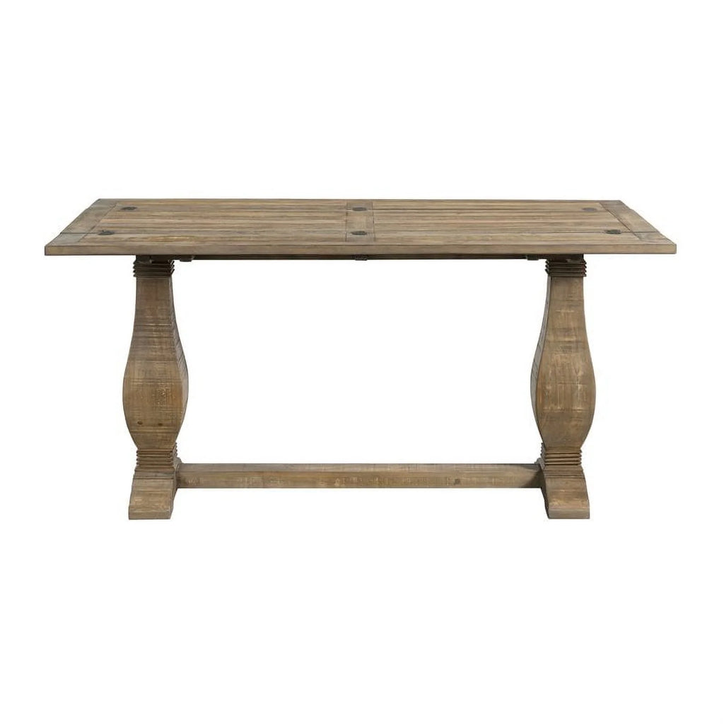 Reclaimed Natural Brown Solid Wood Flip Top Sofa Table D369
